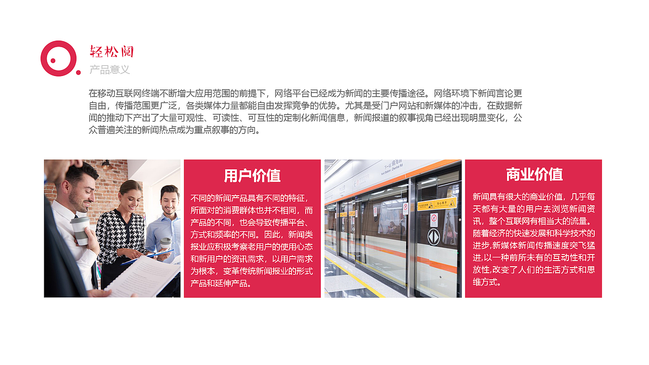 轻松阅新闻资讯app产品项目商业路演报告
