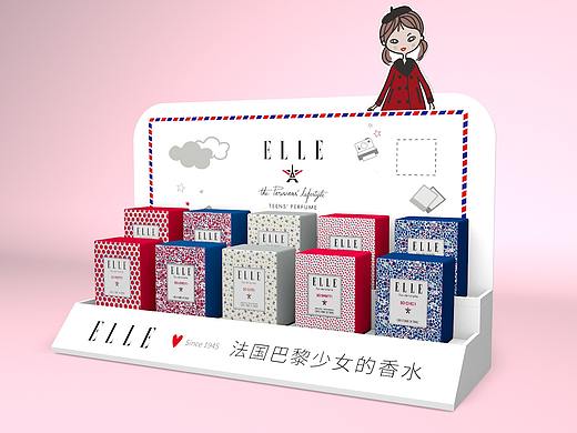 美妆陈列效果图