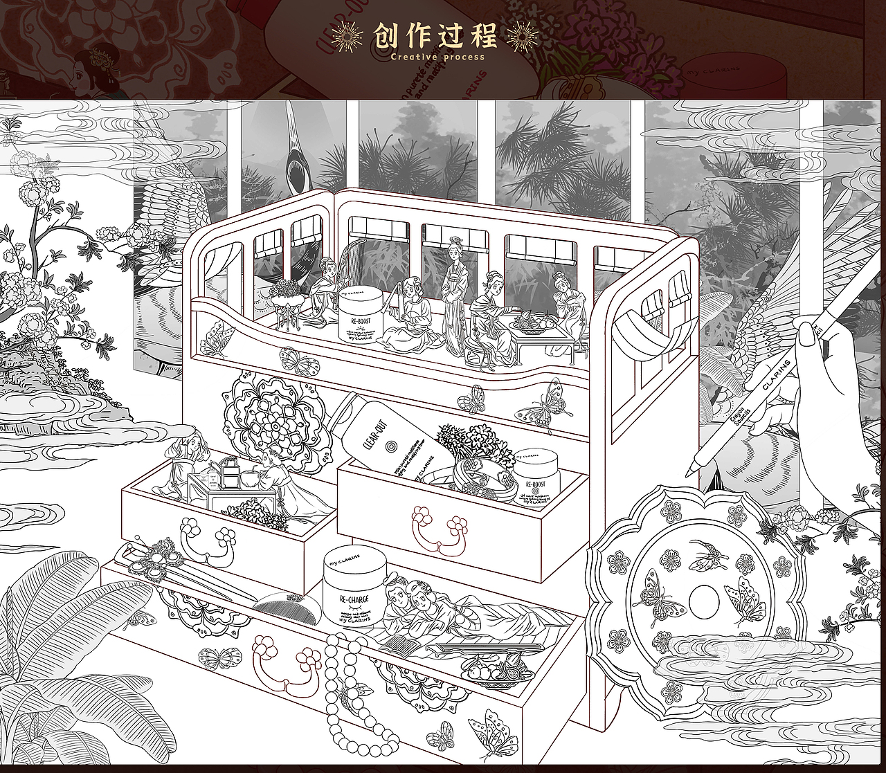 春夏国风合集——春日风物志+夏日风雅集（图ZMzAxNTE5Njky） - 商业插画 - 站酷设计师阿璐璐ALULU原创素材 - 站酷ZCOOL