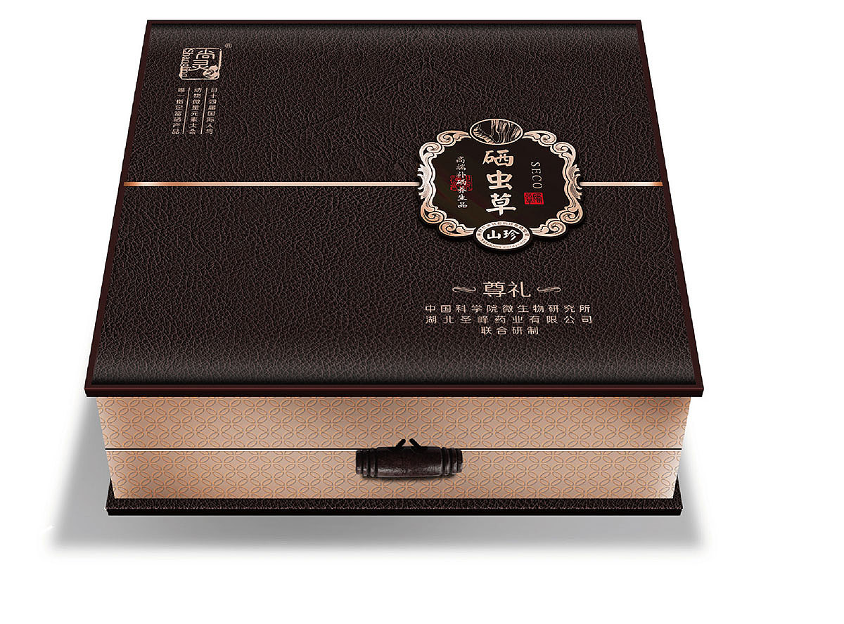 湖北圣峰药业 | 富硒蛹虫草产品包装设计