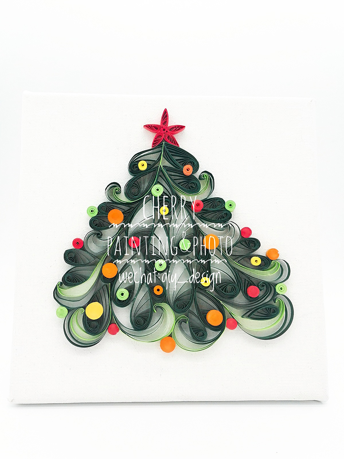 手工衍纸装饰画——圣诞树|手工艺|其他手工|翡翠梦境艺术工坊 - 原创作品 - 站酷 (ZCOOL)