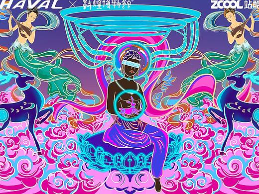 赛博-梦幻敦煌