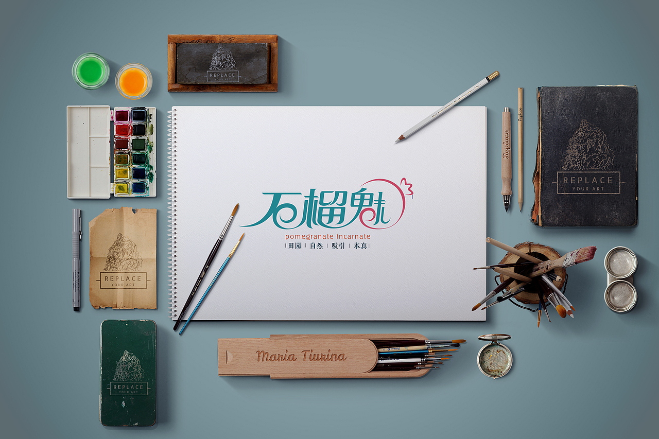 石榴魅logo设计（图ZMTAwNzg4NDY4） - Logo - 站酷设计师芥末默原创素材 - 站酷ZCOOL