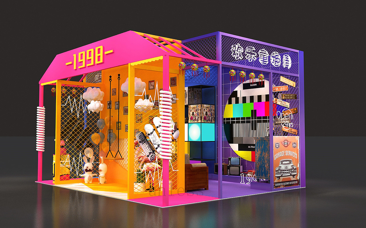 1998 快闪店设计（图ZMjY1ODgyMjY0） - 其他三维 - 站酷设计师Bigggg原创素材 - 站酷ZCOOL