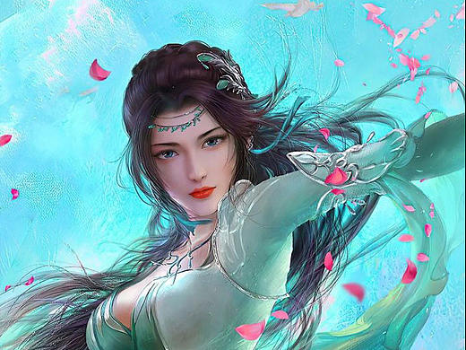 手绘美女（个人主页-ZNTY3ODQ1MzY=） - 游戏原画 - 站酷设计师设计界的老布原创素材 - 站酷ZCOOL