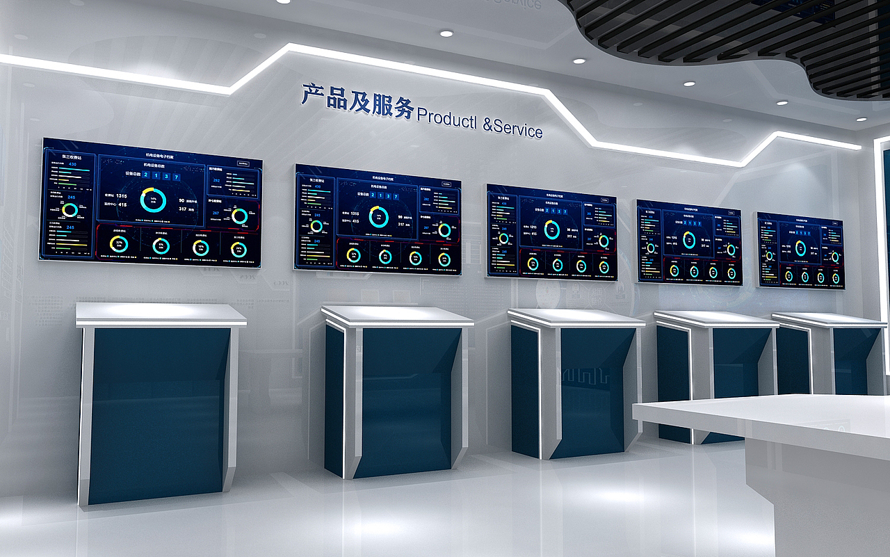 聚智科技展厅 效果图设计 3D设计（图ZMjA5MTE3MDAw） - 其他三维 - 站酷设计师设计狮Ming原创素材 - 站酷ZCOOL
