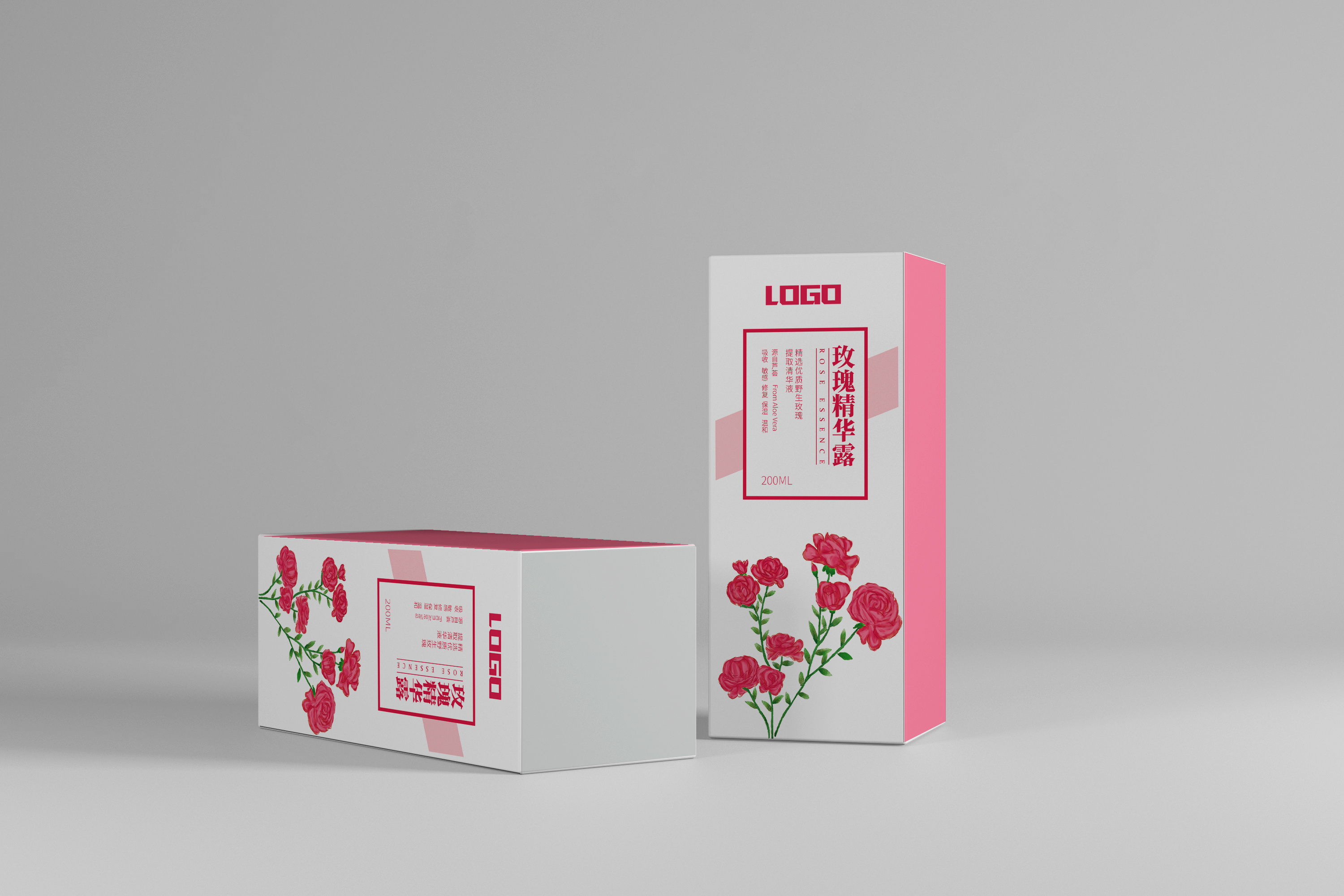 手绘化妆品插画包装