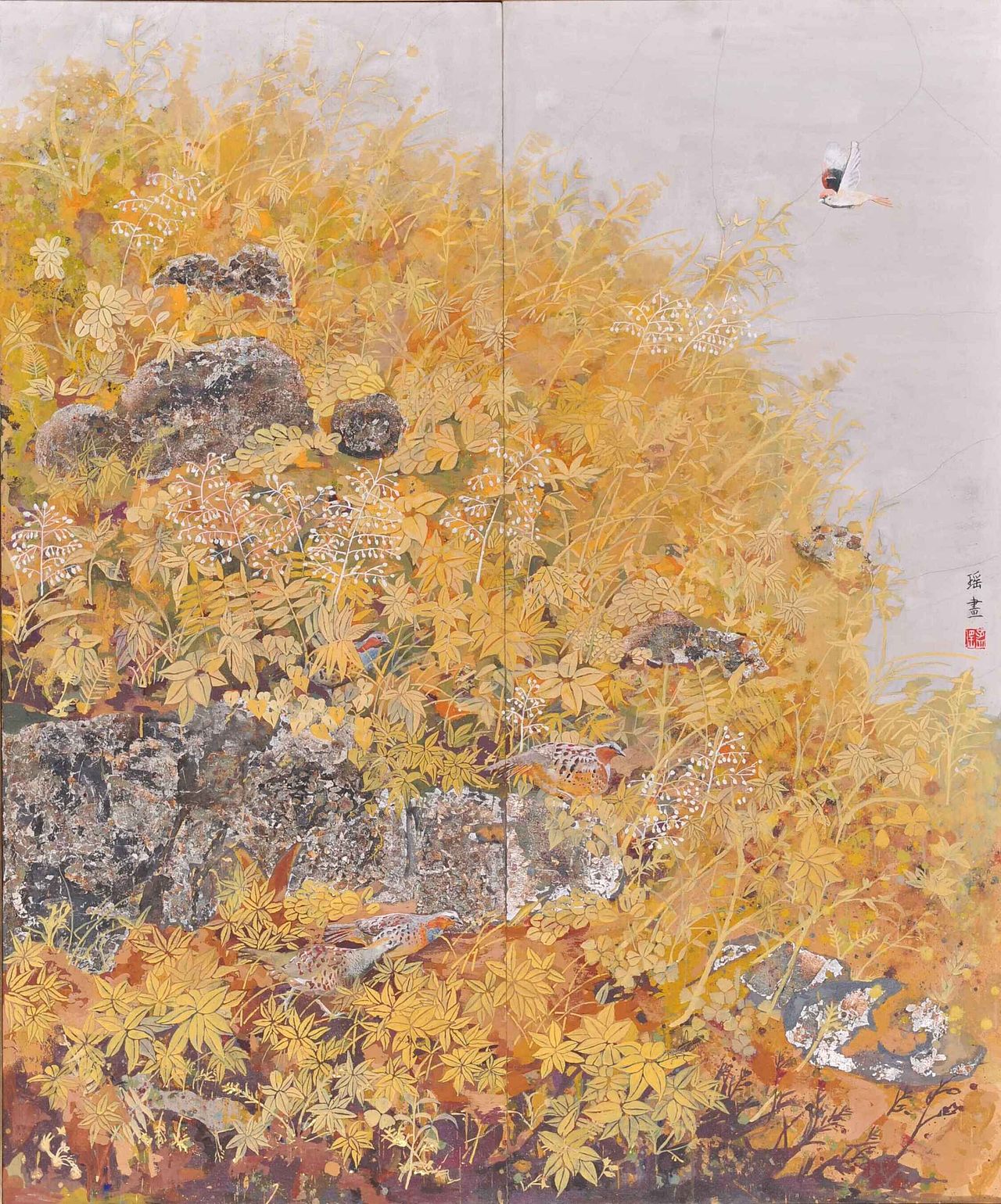 岩彩画《希冀》（图ZMTM2OTUzMzM2） - 绘画 - 站酷设计师是孟孟不是梦梦啊原创素材 - 站酷ZCOOL