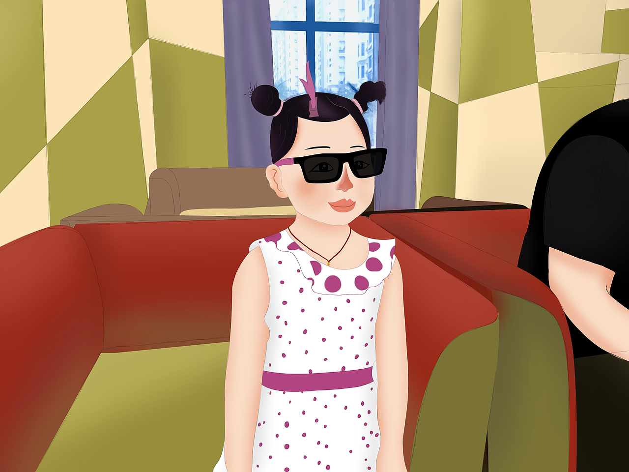 我家的姑娘 去电影院最爱吃爆米花