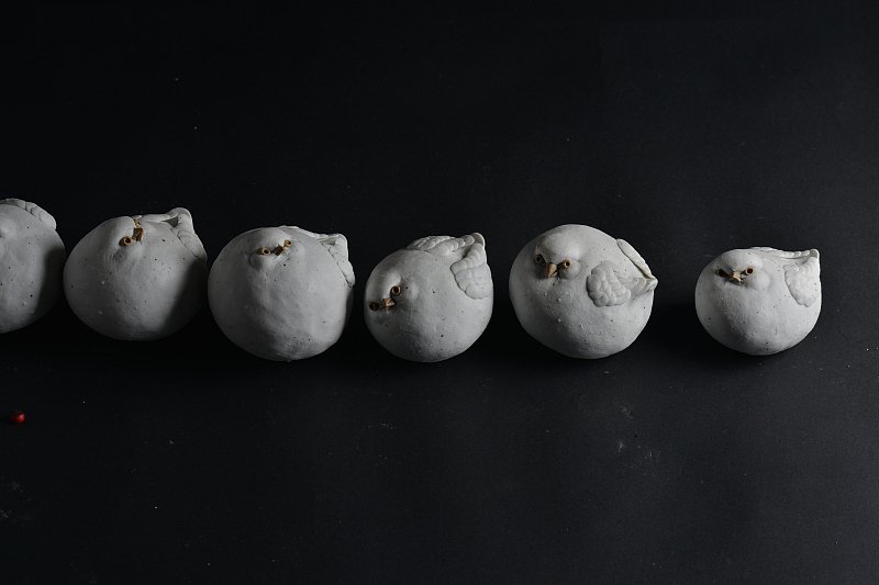 天禽陶艺 胖鸟号称招福鸟