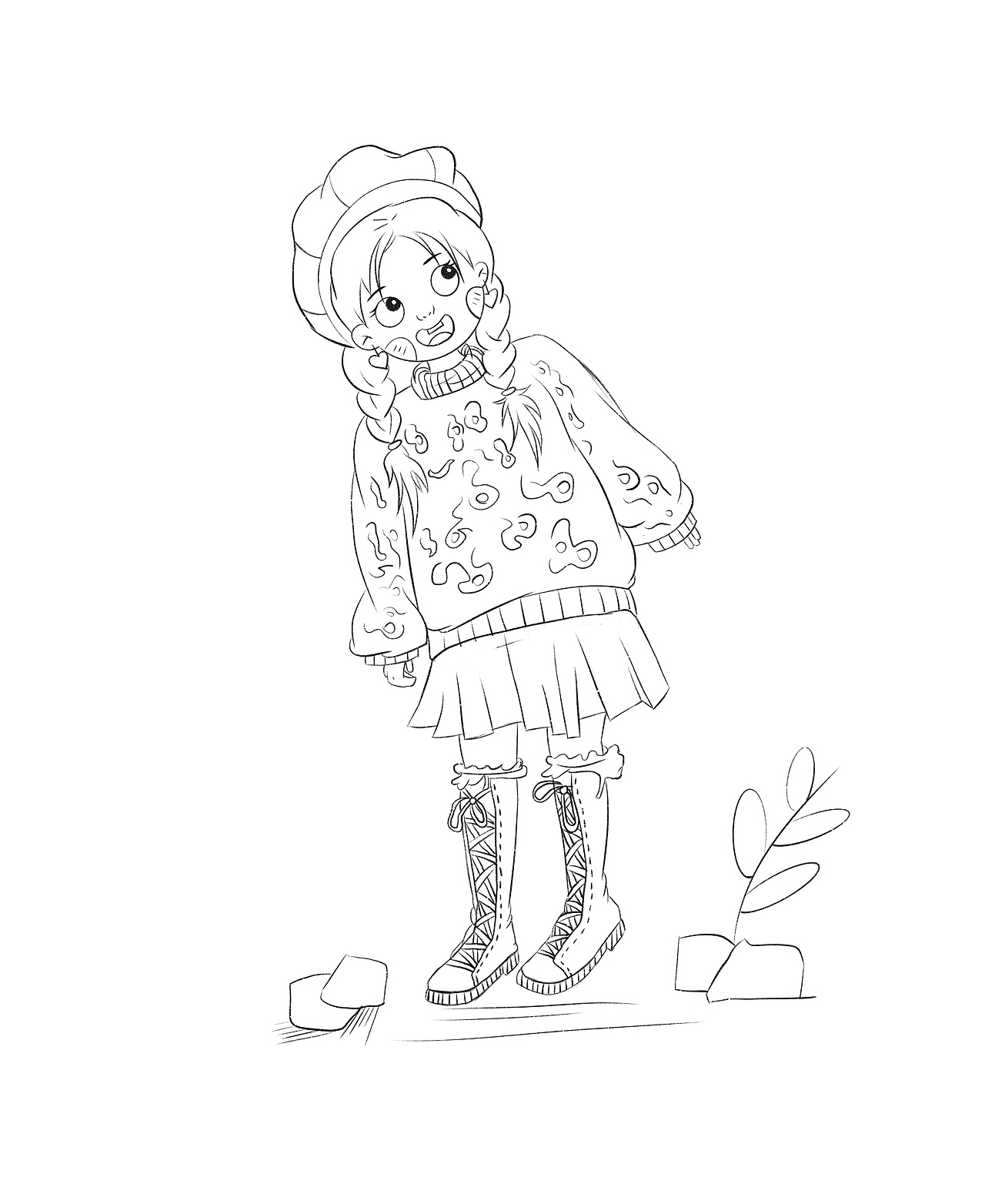 人物插画｜记录画画日常2（图ZMzcyOTg2MTYw） - 儿童插画 - 站酷设计师礼貌落花生原创素材 - 站酷ZCOOL