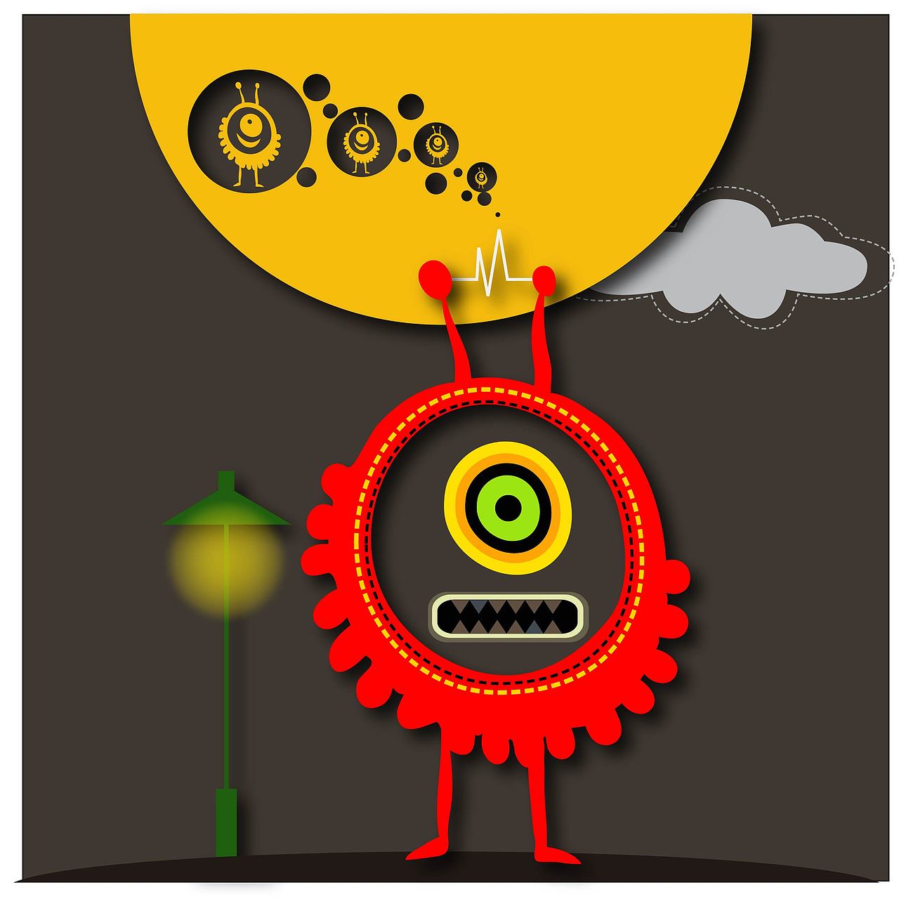 創(chuàng)意卡通（圖ZNzQ4Nzc0NzY=） - 新銳潮流插畫 - 站酷設(shè)計(jì)師wpg754468298原創(chuàng)素材 - 站酷ZCOOL