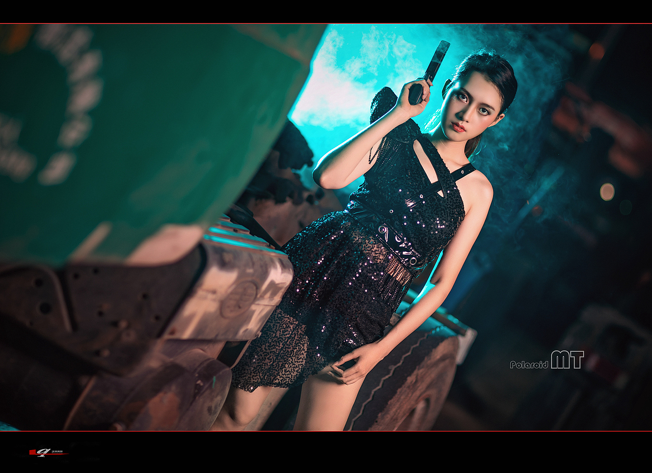 公路夜景人像一组