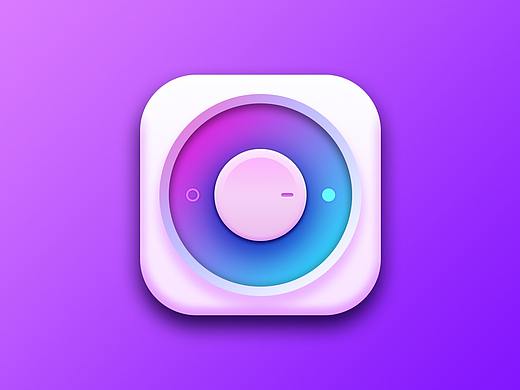 icon炫彩色微拟物写实开关按钮icon图标临摹制作