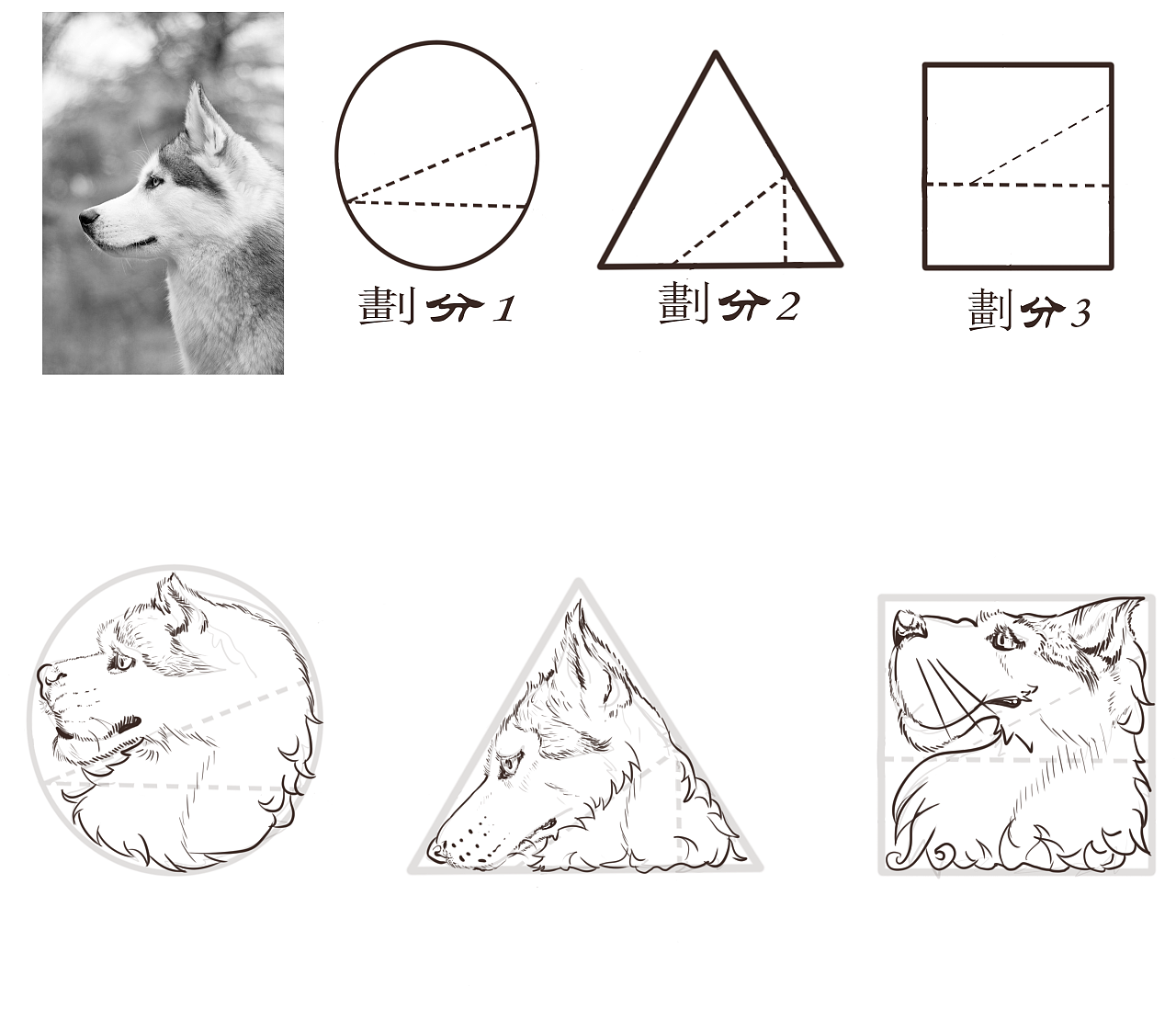 把动物放到几何体
