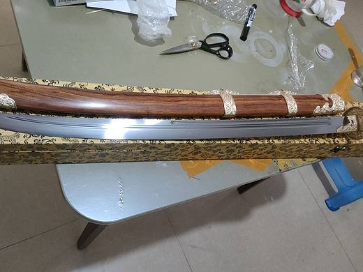 定制款實戰(zhàn)雁翎刀（個人主頁-ZNjc2MzU3MTY=） - 工藝品設計 - 站酷設計師和風堂美術(shù)刀劍原創(chuàng)素材 - 站酷ZCOOL