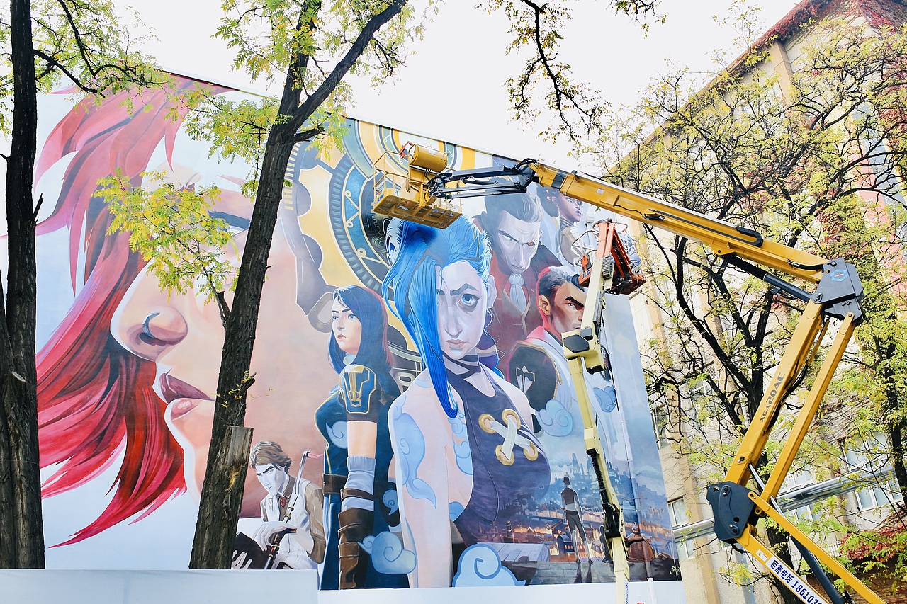 北京涂鸦 北京墙绘 3D涂鸦 3D绘画 坐标798艺术区巨幅_孟彦卫-站酷ZCOOL