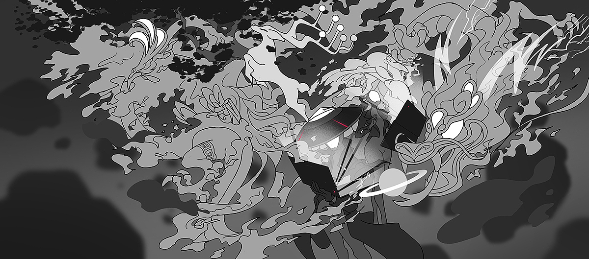 如“隐”随形，创想宇宙（图ZMTQxMjI4NDYw） - 商业插画 - 站酷设计师Svens斯文斯原创素材 - 站酷ZCOOL
