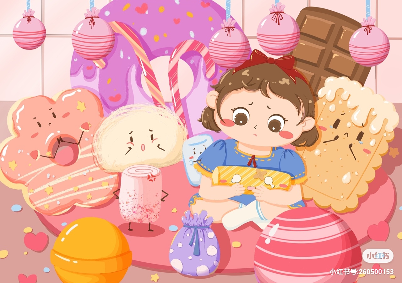 冰淇淋糖果屋|插画|儿童插画|芳儿儿儿儿 - 原创作品 - 站酷 (ZCOOL)