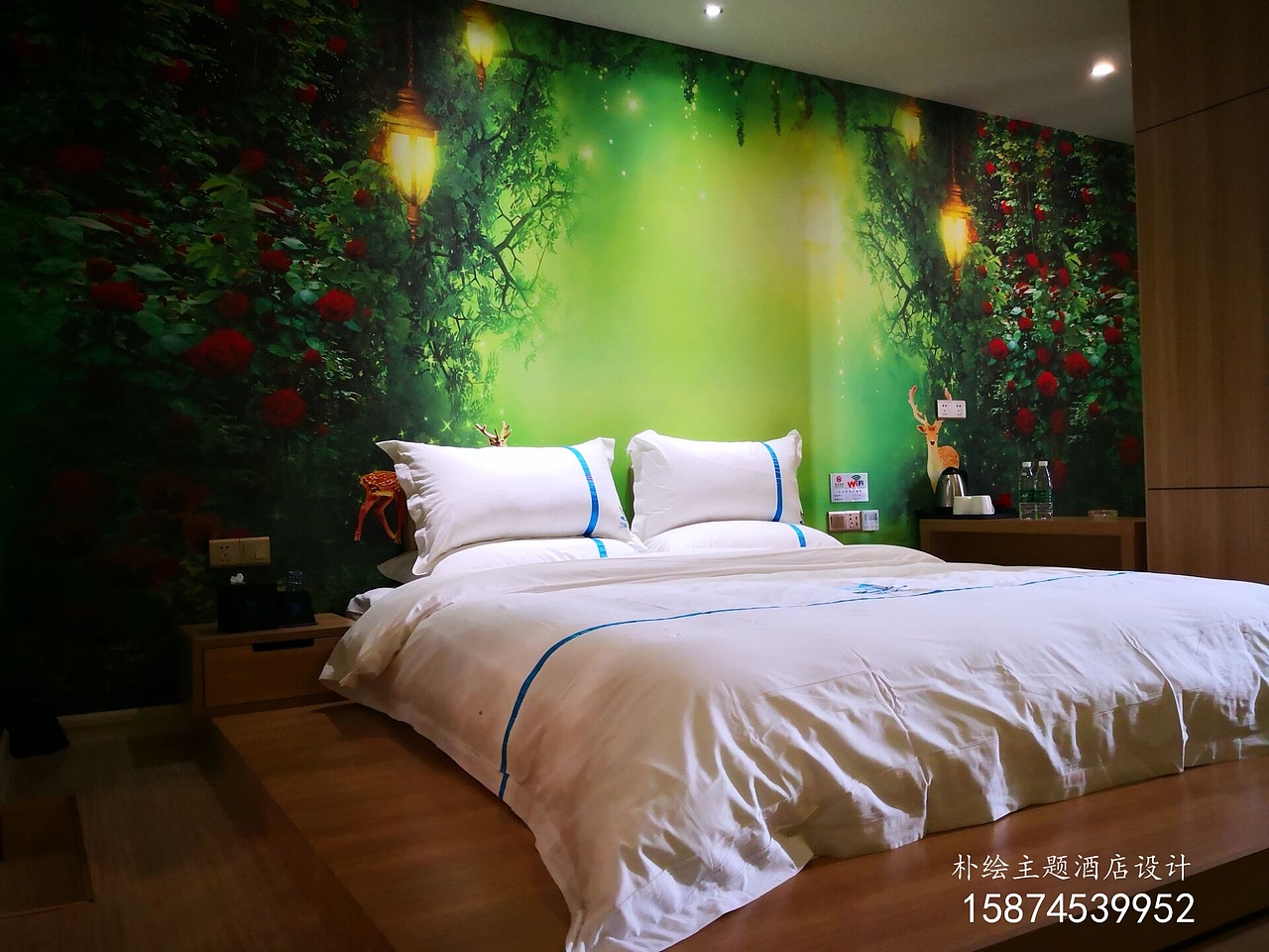 主题酒店设计实拍案例，情侣酒店效果图（图ZMTMzMDY0ODky） - 家装设计 - 站酷设计师丽源墙画墙布原创素材 - 站酷ZCOOL