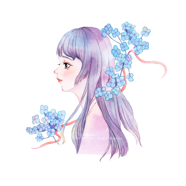 水彩—与春天相遇（图ZMTUyNDY3MzI4） - 创作习作 - 站酷设计师林夏adou原创素材 - 站酷ZCOOL