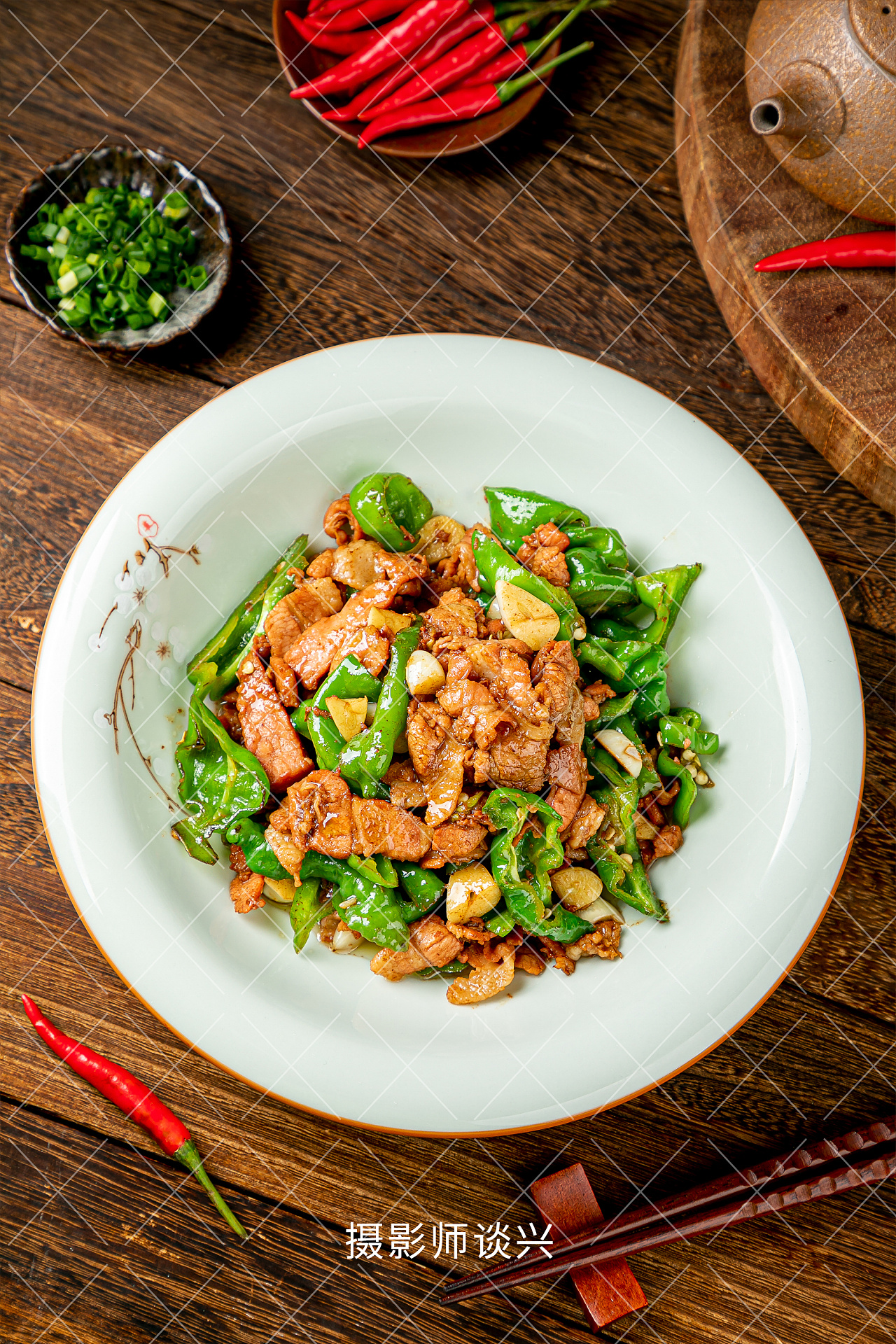 辣椒炒肉,小笋,脆肚尖半成品菜美食拍摄|摄影|美食摄影|会炒菜的谈