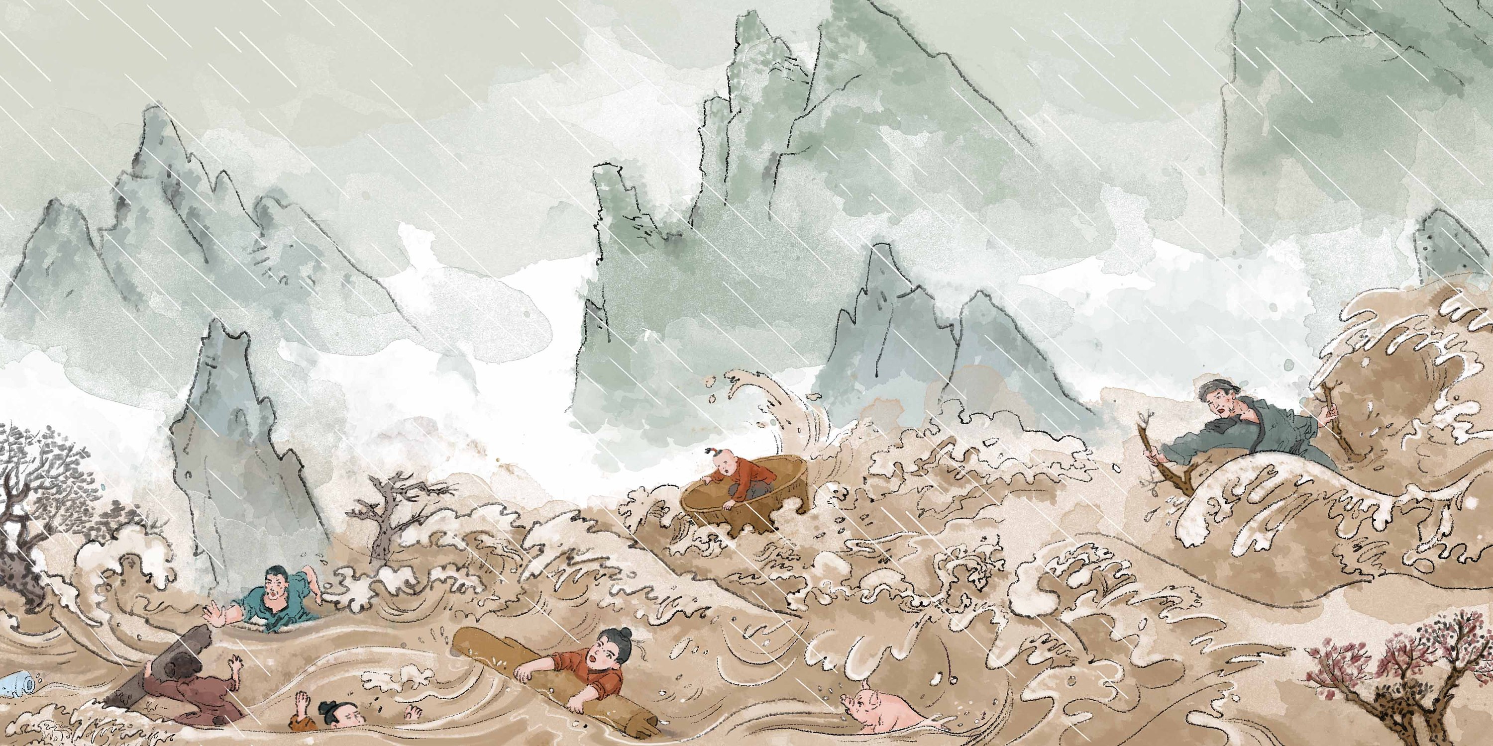 水墨商稿|插画|商业插画|九拾叁 - 原创作品 - 站酷 (zcool)