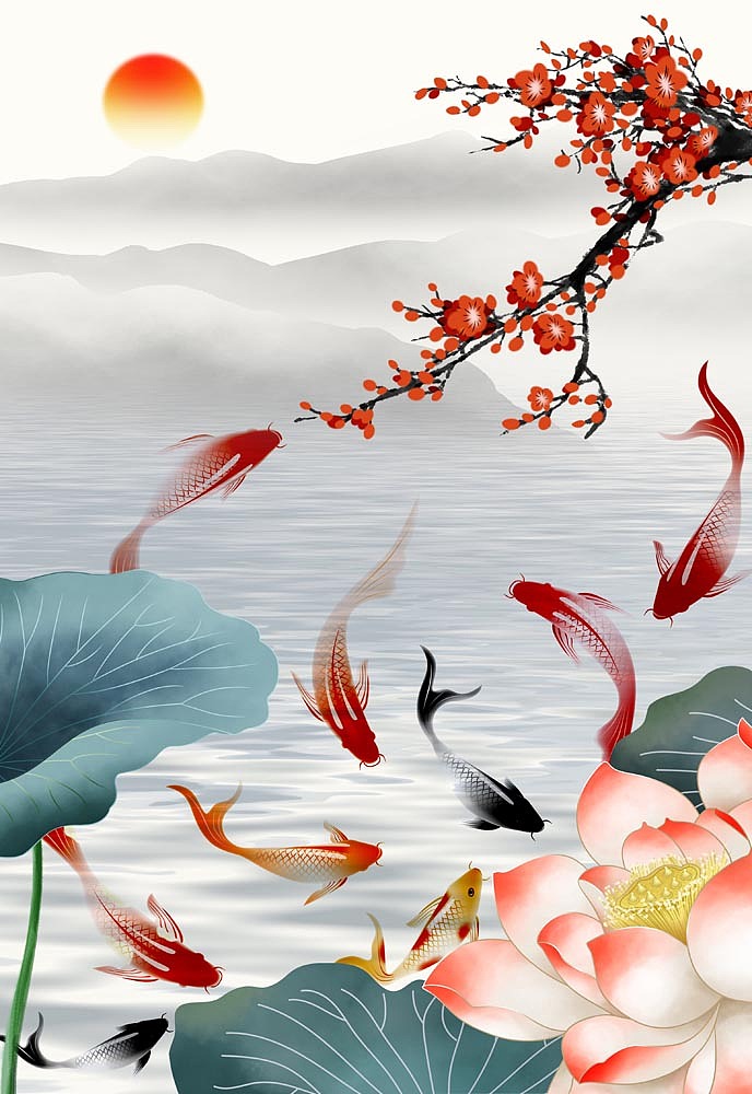 2022小清新香格里拉定制（图ZMjkwNzI5NjIw） - 商业插画 - 站酷设计师窗帘图库原创素材 - 站酷ZCOOL