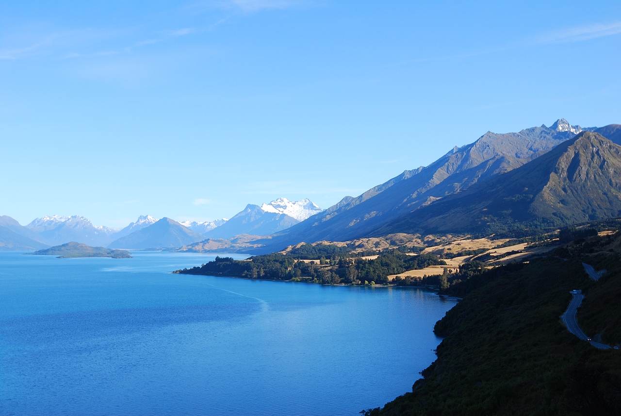 农场 山水树木 自然新西兰南岛 徒步 房子 箭镇 山水湖树木新西兰南岛