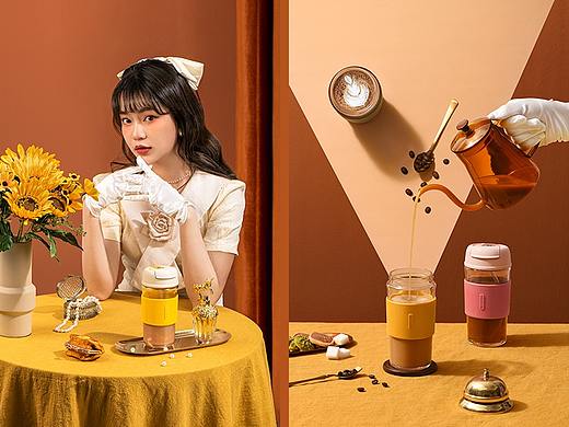 油画少女丨Boaoni 咖啡杯 x 光影集 PXMIX