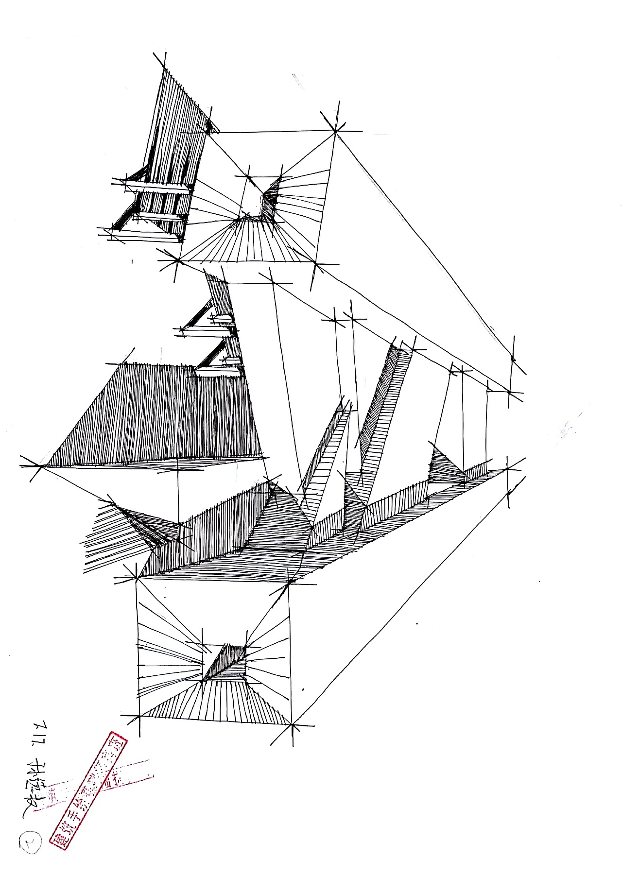 建筑体块图_爱手绘大禹-站酷zcool