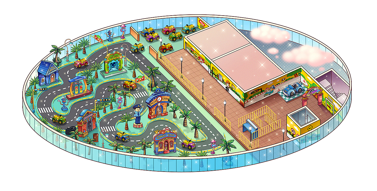 呼~~~~
所以就是这样，<br>这个项目从去年6月份一直折磨着我到今年的三月份才完全画完，<br>别问我总共改了几次了，已经麻木了，<br>只想赶紧画完解脱去街上跳支舞~<br>如果一定要说画这个项目对我的技艺有帮助的地方，<br>我想大概就是，<br>我开始对建筑透视产生了顶着强烈的厌恶感不停深入学习的兴趣。<br><br><br>完毕。