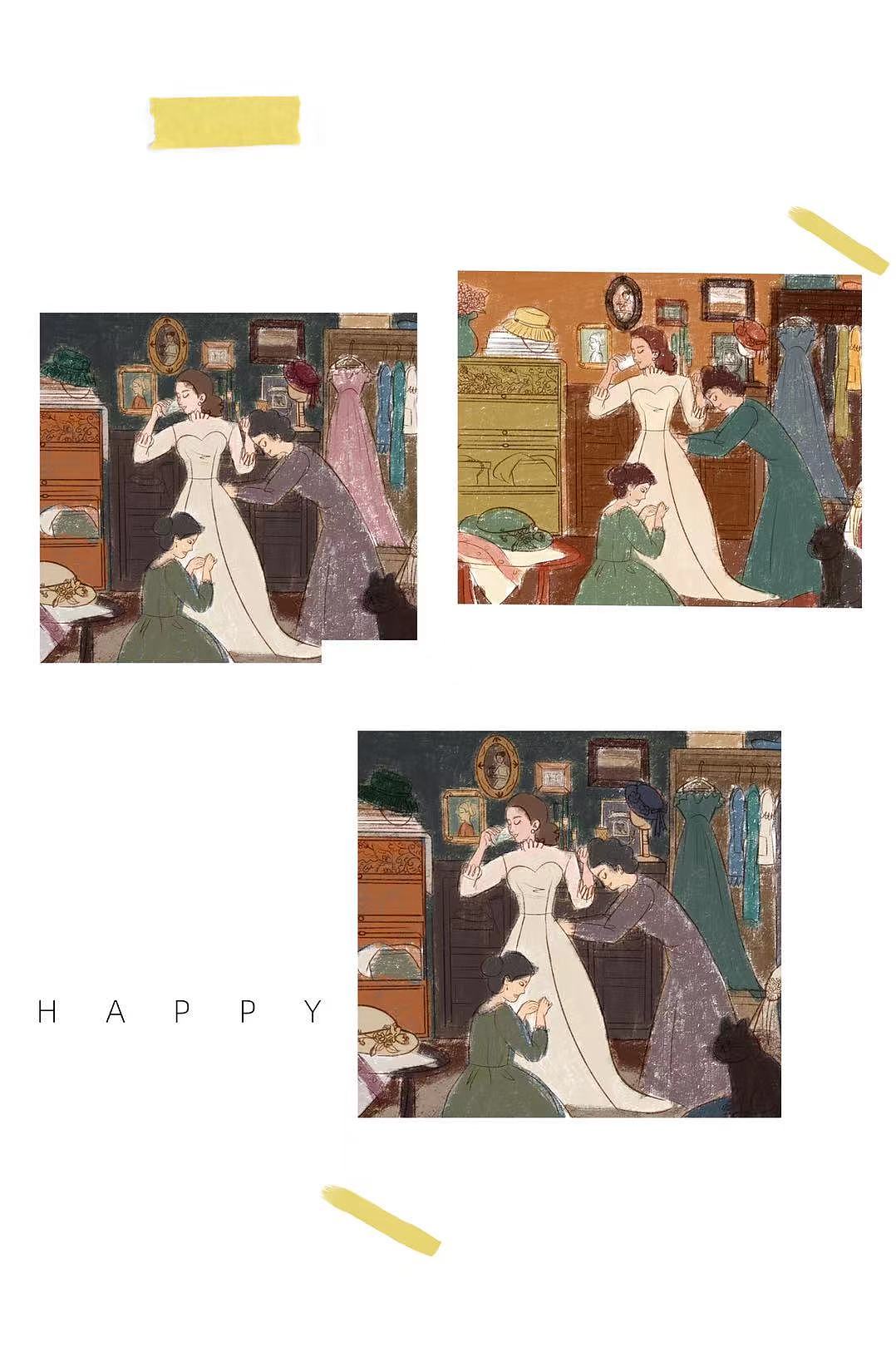 纹理风插画（图ZMjczMjg2NDEy） - 艺术插画 - 站酷设计师克里斯喵喵原创素材 - 站酷ZCOOL