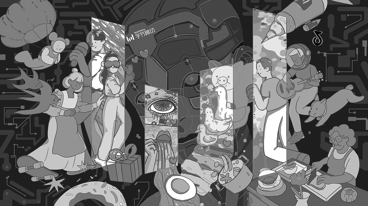 未來已來，字節(jié)跳動(dòng)（圖ZMjIzODg1OTQ0） - 海報(bào) - 站酷設(shè)計(jì)師巫婆湯原創(chuàng)素材 - 站酷ZCOOL