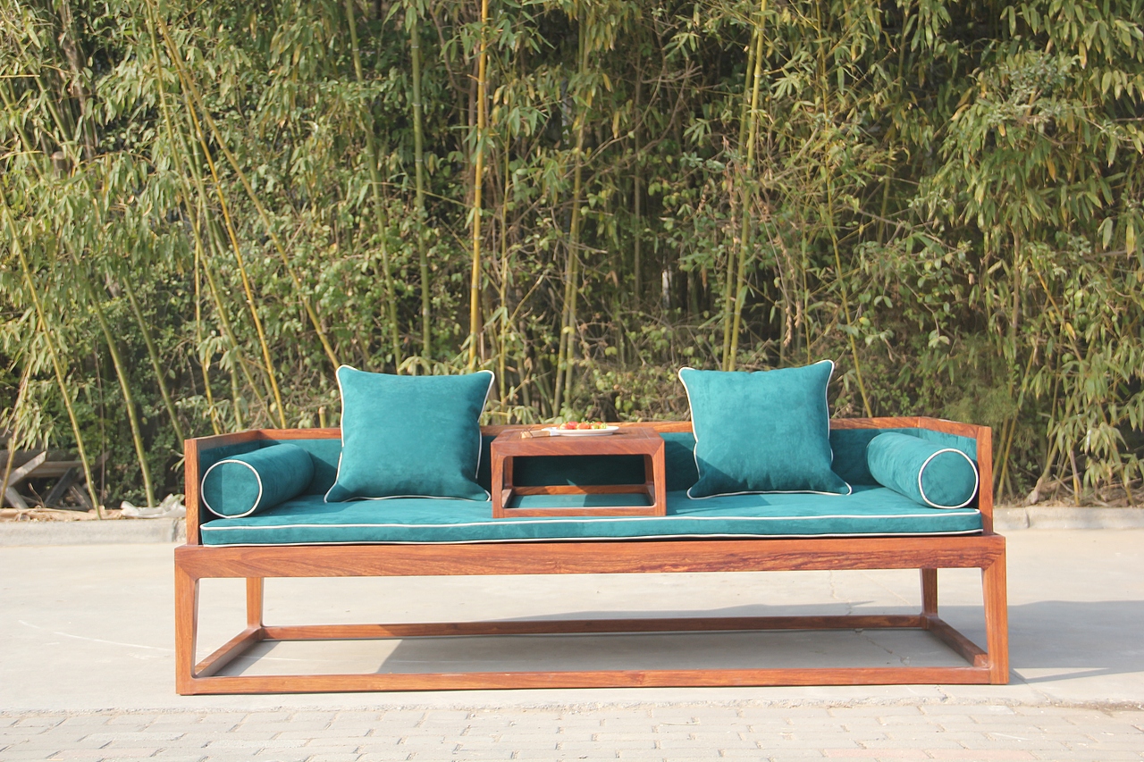 非洲草花梨罗汉床+禅椅三件套（图ZMTQ4NTU4MTQ0） - 生活用品 - 站酷设计师lishengkai2013原创素材 - 站酷ZCOOL