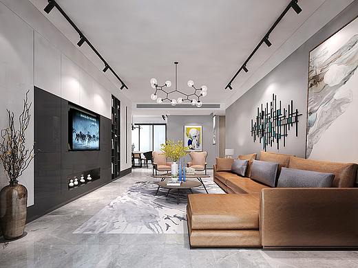 深圳装修：金地梅陇镇140㎡现代简约，营造小清新的舒适感！