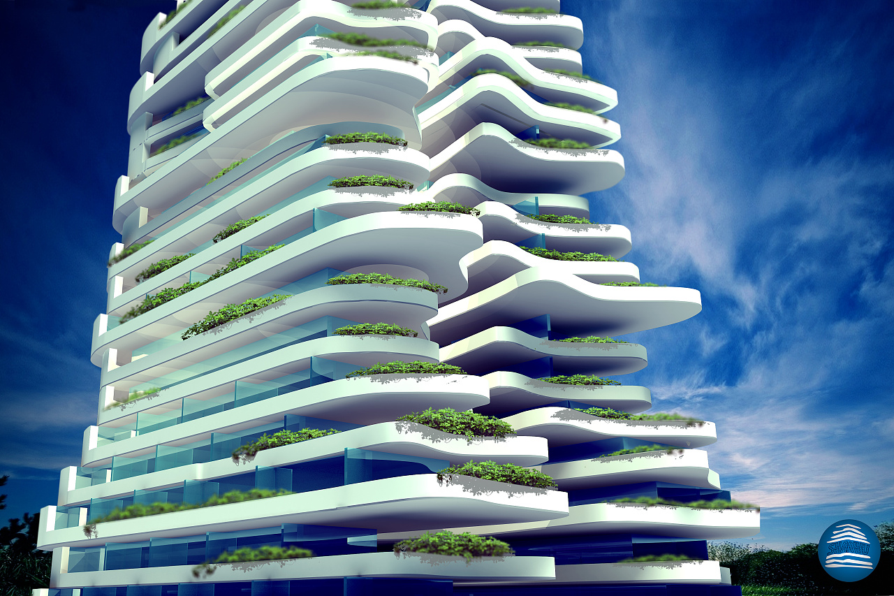 效果图设计(珊瑚酒店)|空间|建筑设计|liuzim - 原创作品 - 站酷