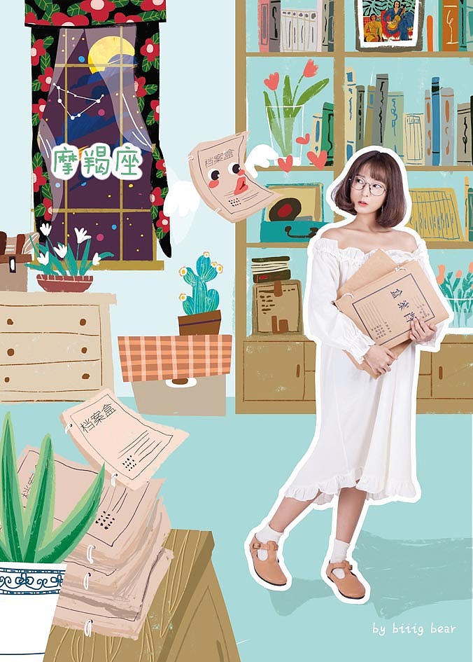 十二星座（图ZMzY3ODgzMjg=） - 商业插画 - 站酷设计师biiig_bear原创素材 - 站酷ZCOOL