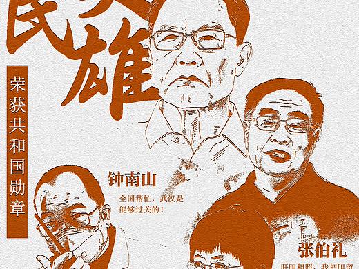 荣誉勋章热点海报