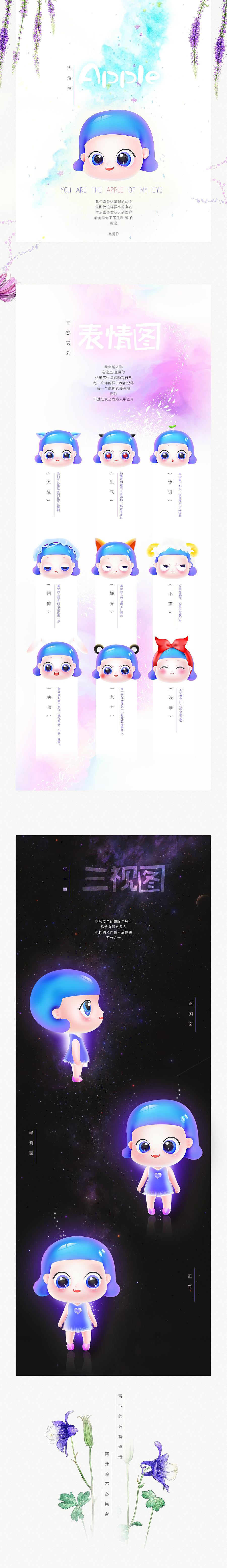 个人形象设计（一）—— apple（图ZNjUwNTI0MDQ=） - IP形象 - 站酷设计师lan阿什原创素材 - 站酷ZCOOL