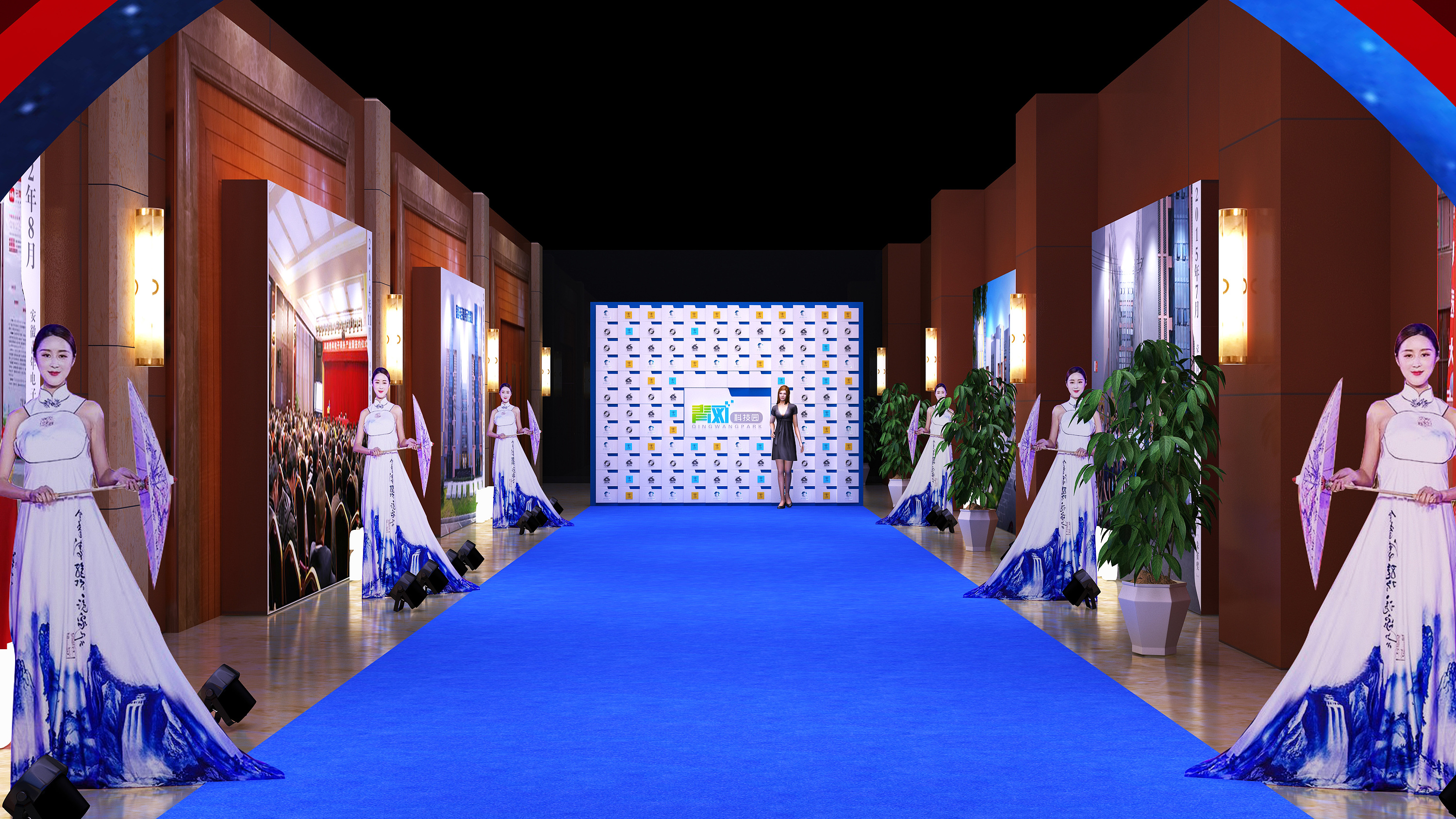 晚会外场布置|三维|建筑/空间|初旧i - 原创作品 - 站酷 (zcool)