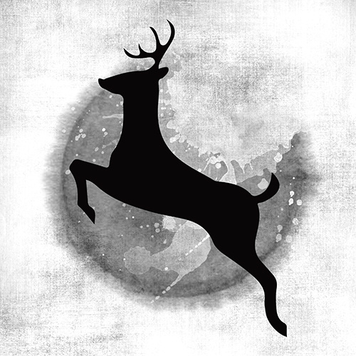 小鹿剪影艺术装饰画|纯艺术|装置|都怪小吴是美工 - 原创作品 - 站酷