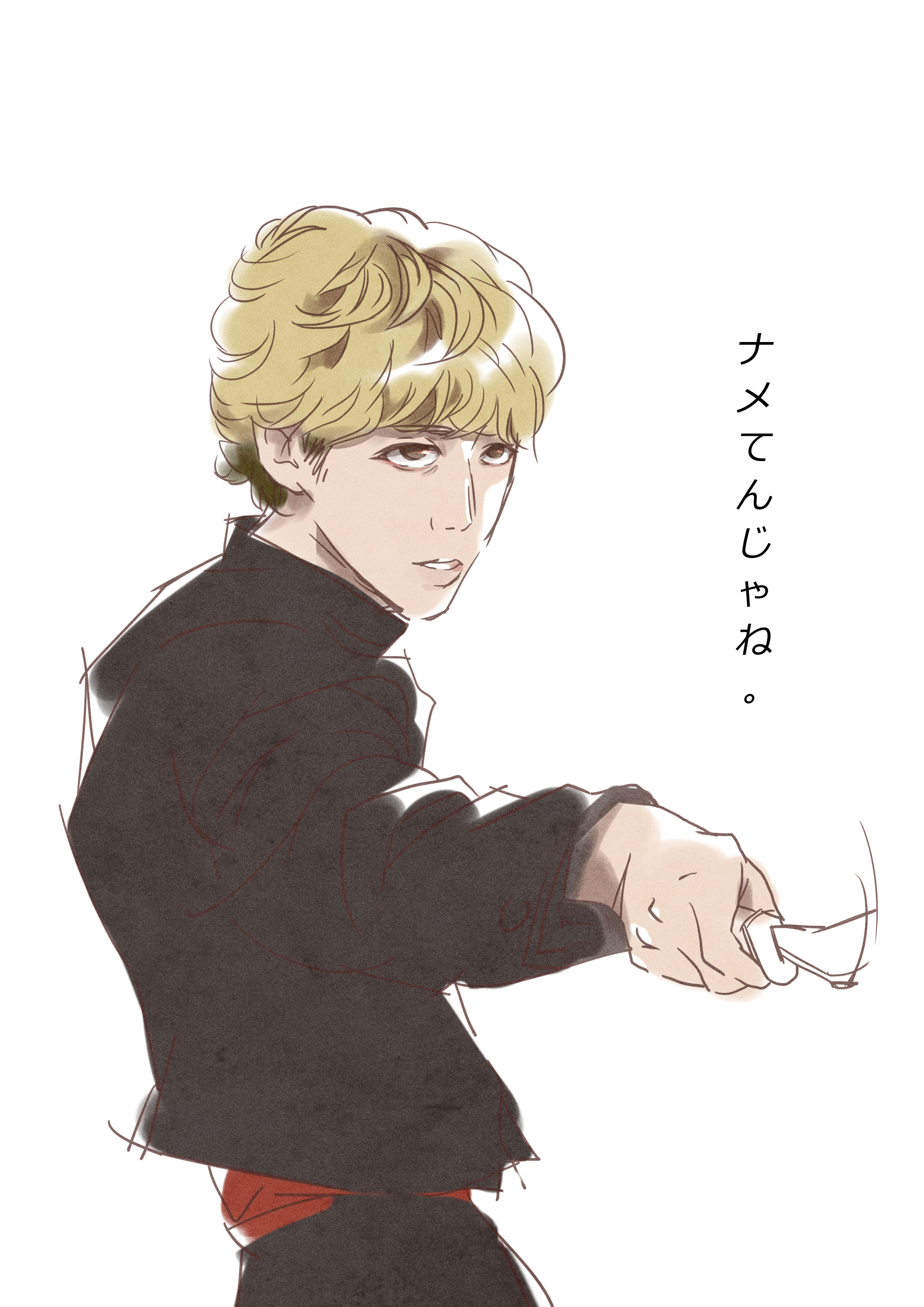 我是大哥大 #三桥贵志|动漫|单幅漫画|一栗大豆 - 原创作品 - 站酷