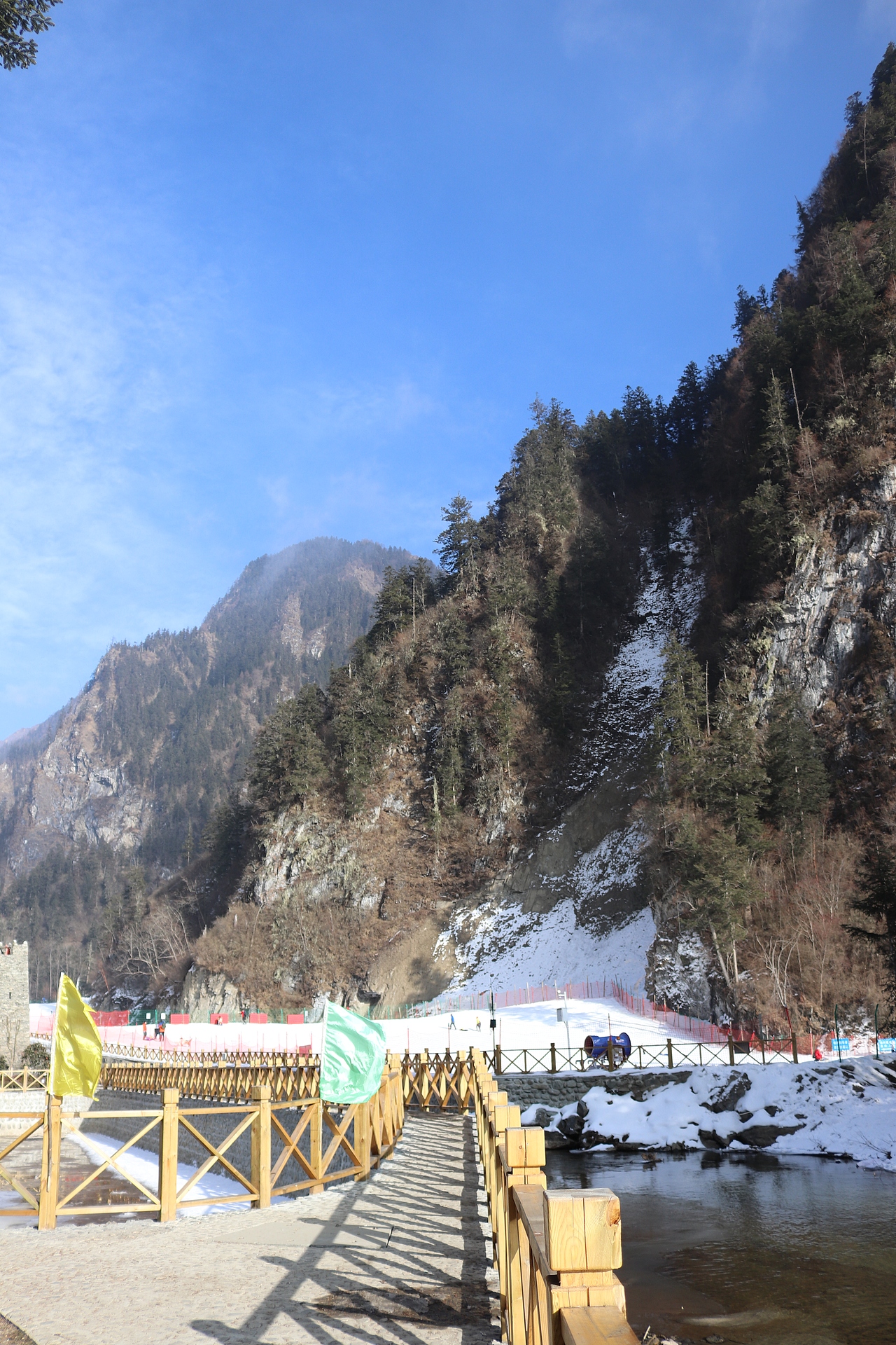 甘孜阿坝藏族 毕棚沟雪景