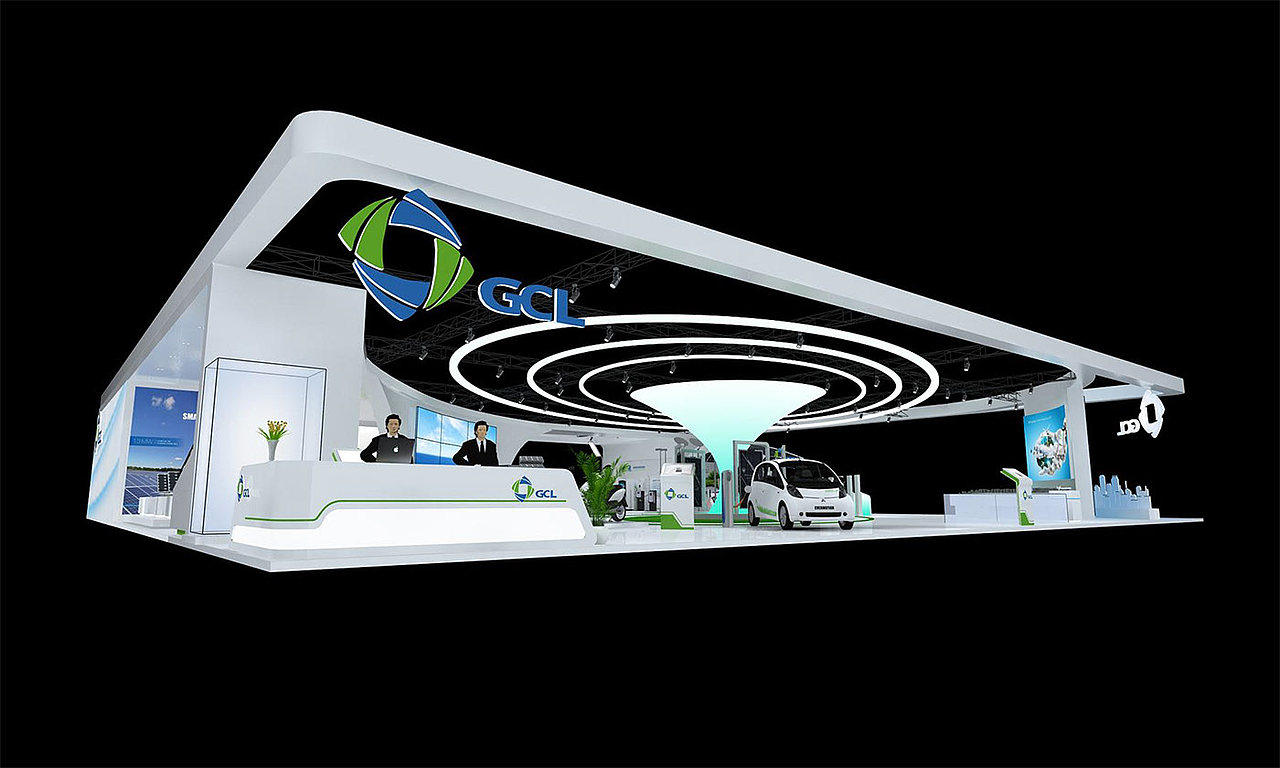 gcl能源展会设计效果图