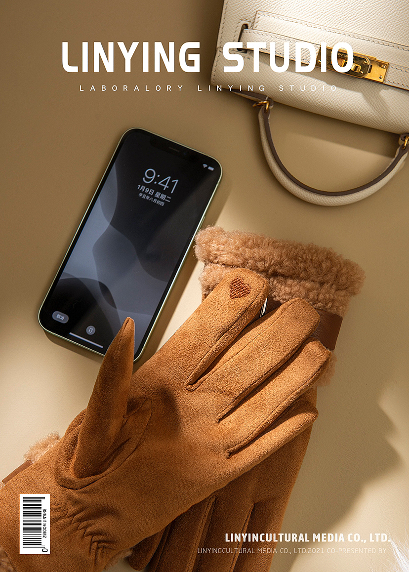 手套 耳帽 创意拍摄