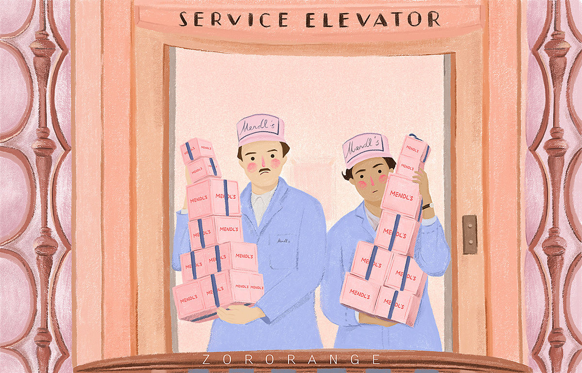 布达佩斯大饭店系列插图