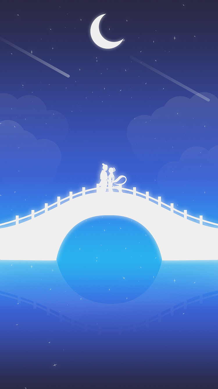 七夕（图ZNTU3NDM0ODg=） - 闪屏/壁纸 - 站酷设计师AdrianY原创素材 - 站酷ZCOOL