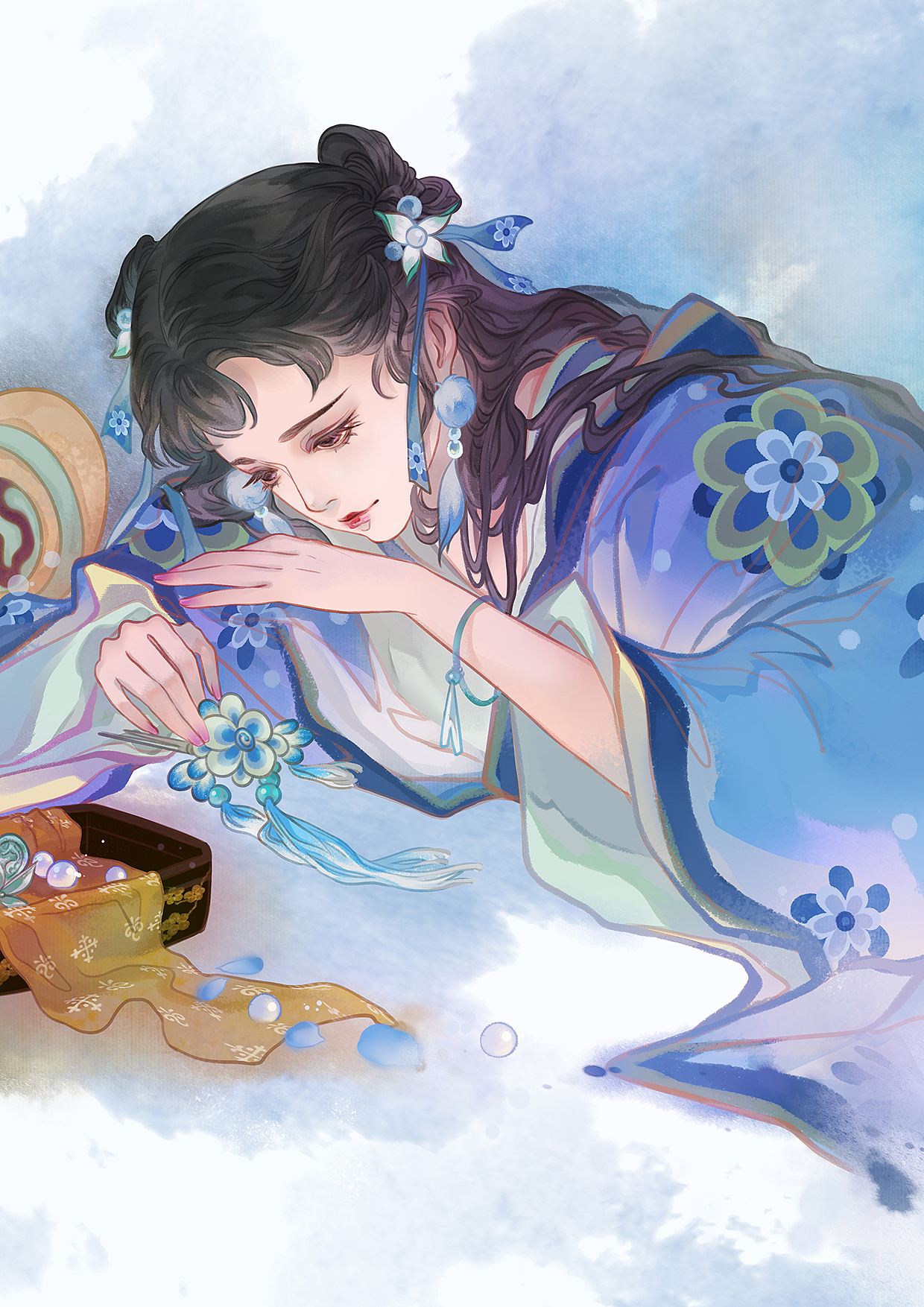 2020年仕女系列（图ZMjUyNDk5MTAw） - 商业插画 - 站酷设计师寂山有饮原创素材 - 站酷ZCOOL