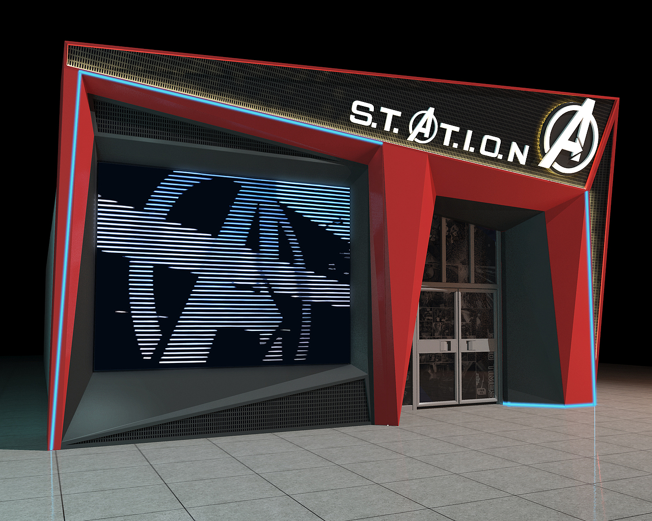 漫威沈阳展门头